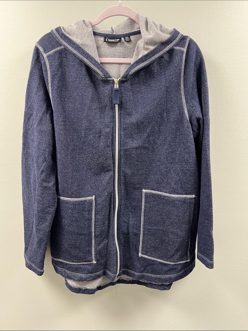 Zip up hooded jacket